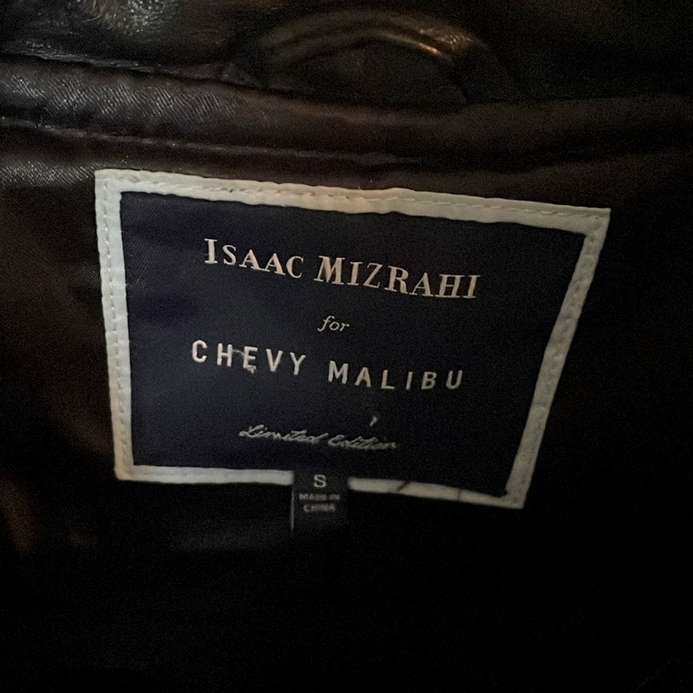 Isaac mizrahi leather jacket